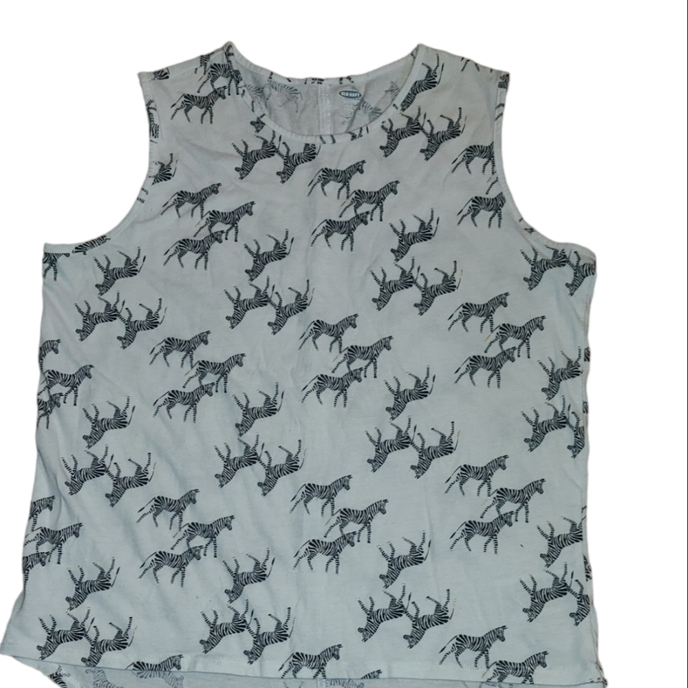 Old Navy shirt  black  zebra  for woman